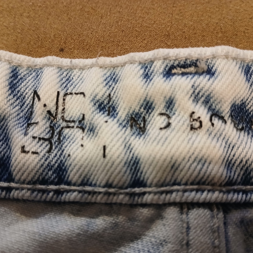 Women's Light Blue Acid Wash Jean Shorts